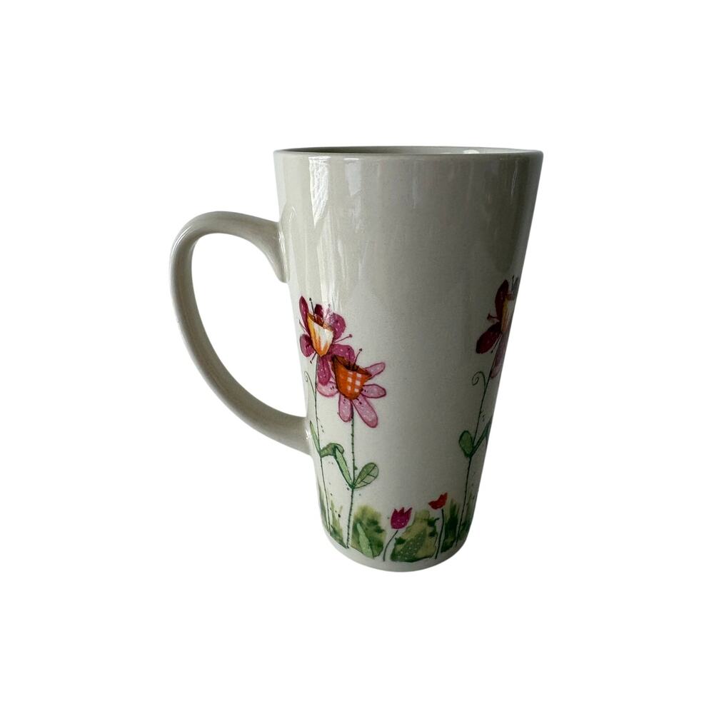 Natural Life Friends Like You Are Precious & Few Ceramic Mug Olika Floral 5.25” - Picture 1 of 7